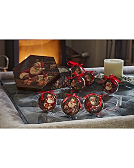 Three Kings Santa's Workshop Baubles - Set of 14