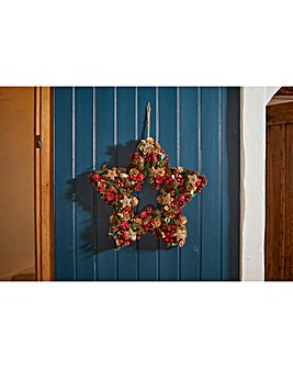 Three Kings Star Wreath - 35cm