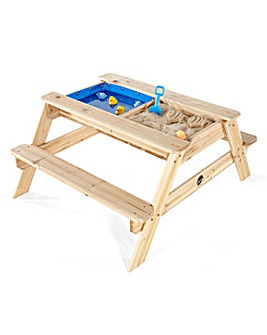 Plum Surfside Sand Pit/Water Wood Picnic Table
