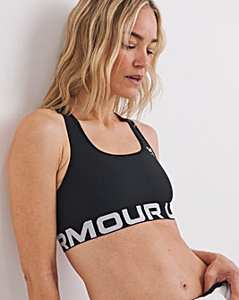 Under Armour HeatGear Authentics Mid Support Branded Bra