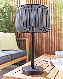 Rattan Solar Table Lamp