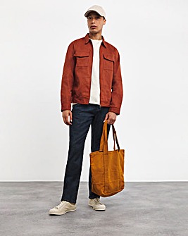 Rust Zip Shacket