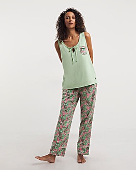 Joe Browns Leopard Vest Pyjama Set