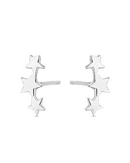 Simply Silver Sterling Silver 925 Star Stud Earrings
