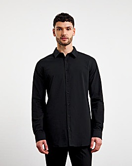 Black Long Sleeve Formal Shirt Long