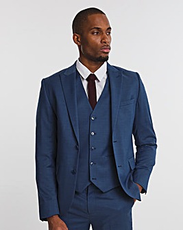 Mid Blue Bruce Regular Fit Suit Jacket