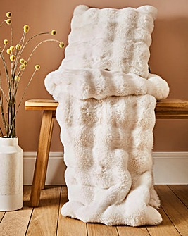 Gray & Osbourn Bubble Faux Fur Throw