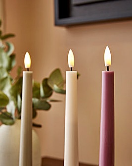 Gray & Osbourn No. 2 Set of 3 Tapered LED Candles