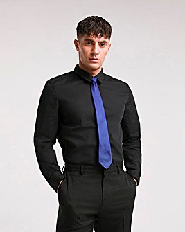 Black Long Sleeve Formal Shirt Reg