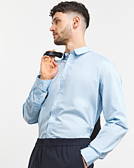 Blue Long Sleeve Formal Shirt Long