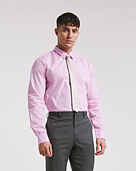 Pink Long Sleeve Formal Shirt Long