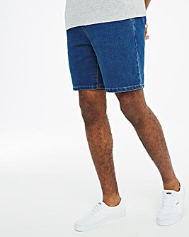 Mid Wash Elasticated Waist Shorts