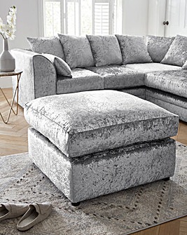 Chicago Crushed Velvet Footstool