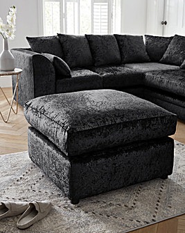 Chicago Crushed Velvet Footstool