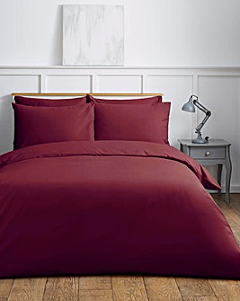 Responsibly Sourced Easy-Care Plain Dye Duvet Cover
