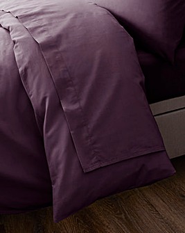 Responsibly Sourced Easy-Care Plain Dye Flat Sheet