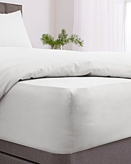 Easy-Care Plain Dye Extra Deep 38cm Fitted Sheet