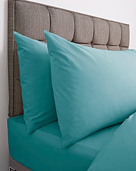 Responsibly Sourced Easy-Care Plain Dye Housewife Pillowcase