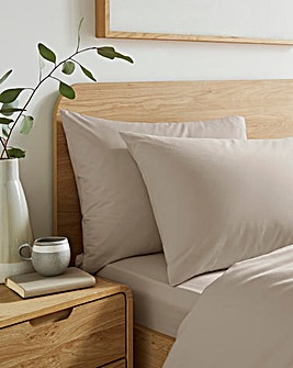 Easy-Care Plain Dye Housewife Pillowcase
