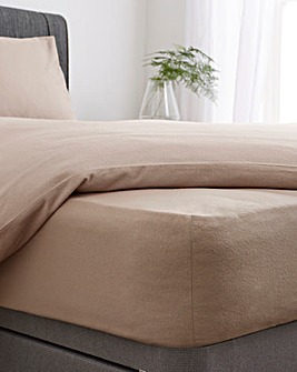 Super Soft Brushed Cotton 28cm Fitted Sheet