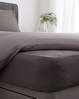 Super Soft Brushed Cotton 28cm Fitted Sheet