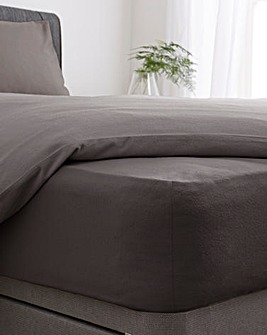 Super Soft Brushed Cotton Extra Deep 38cm Fitted Sheet