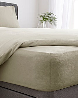 Super Soft Brushed Cotton Extra Deep 38cm Fitted Sheet