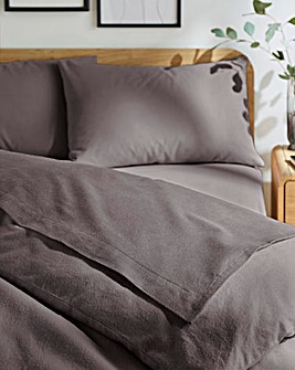 Warm and Cosy Brushed Cotton Extra Wide Flat Sheet