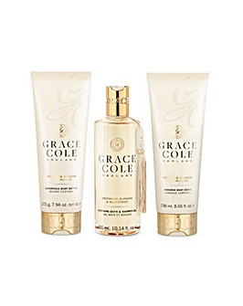 Grace Cole Signature Nectarine Blossom & Grapefruit Bath & Shower Set