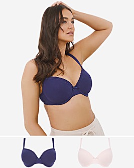 Dorina Curves Lila 2 Pack Wired T Shirt Bras
