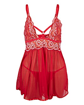 Tide of Passion Two Piece Babydoll Set