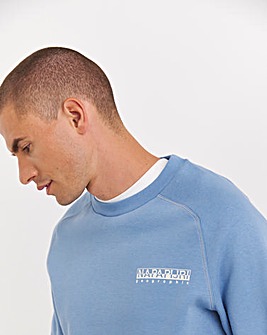 Napapijri Blue Back Graphic Sweatshirt