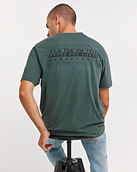 Napapijri Khaki Back Logo T-shirt