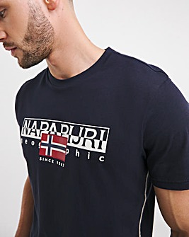 Napapijri Aylmer Navy Logo T-Shirt