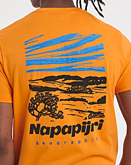 Napapijri Vignoni Back Grapic T-Shirt - Orange