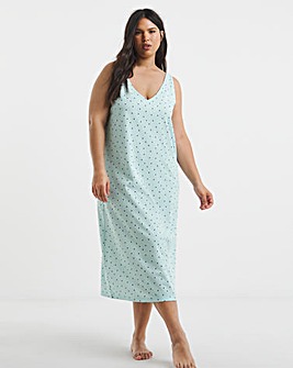 Pretty Secrets Value Sleeveless Midi Nightie Spot Print