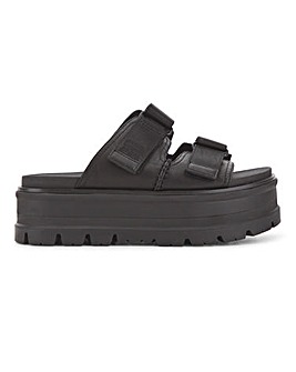 Ugg Clem Leather Platform Sandals Standard D Fit