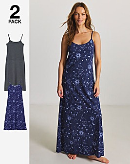 Pretty Secrets (2 Pack) Value Celestial Maxi Nighties