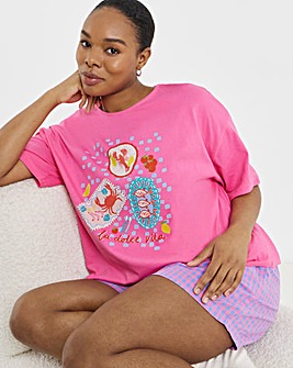 Simply Be Gingham Summer Pyjama Short Set