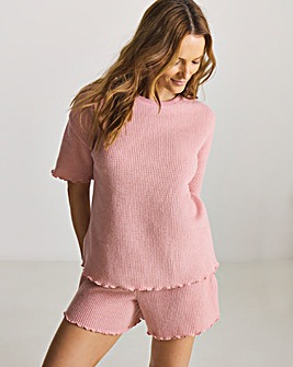 Pretty Secrets Waffle Lounge Short Set