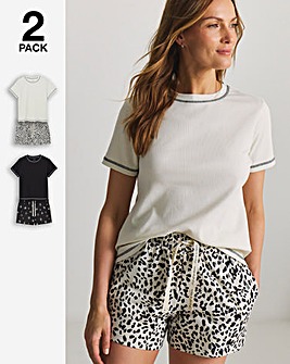 Pretty Secrets (2 Pack) Pyjama Short Sets