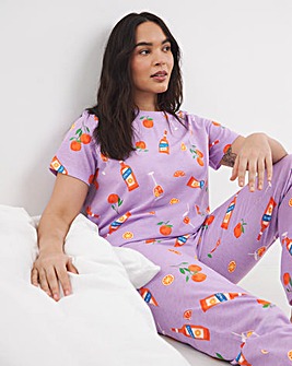 Simply Be Value Pyjama Set Spritz Print