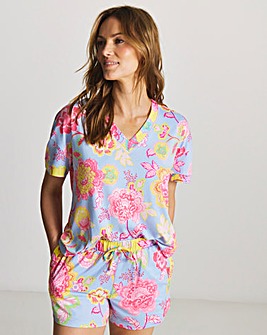 Figleaves Floral Pyjama Shorts Set