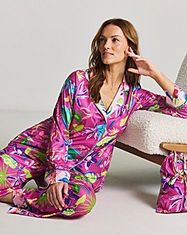 Figleaves Floral Revere Pyjama Set In A Bag
