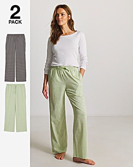 Pretty Secrets (2 Pack) Gingham Pyjama Bottoms