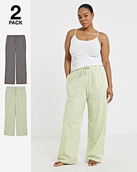 Pretty Secrets (2 Pack) Gingham Pyjama Bottoms