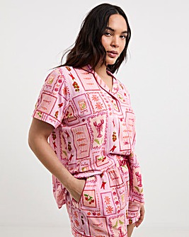 Simply Be Revere Pyjama Short Set Postcard Print