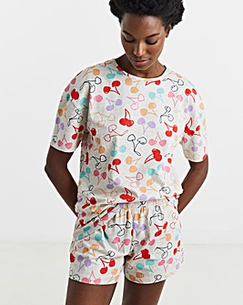 Simply Be Cherry Shortie Set