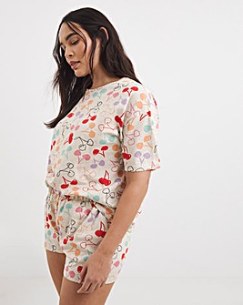 Simply Be Cherry Shortie Set