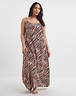 Simply Be Value Cami Maxi Nightie Animal Print
